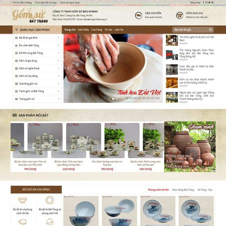 Theme wordpress đồ gốm