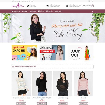 Theme wordpress thời trang nữ