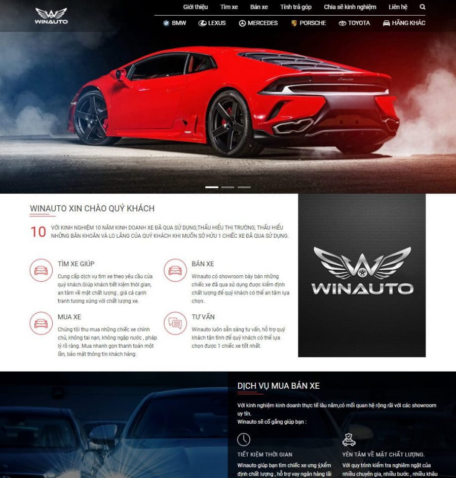 Theme wordpress bán xe hơi cũ