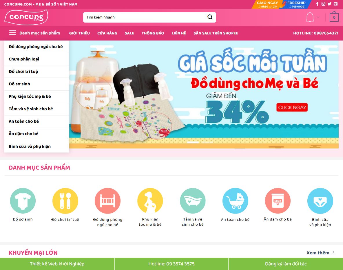 Giao diện theme wordpress bách hóa 04