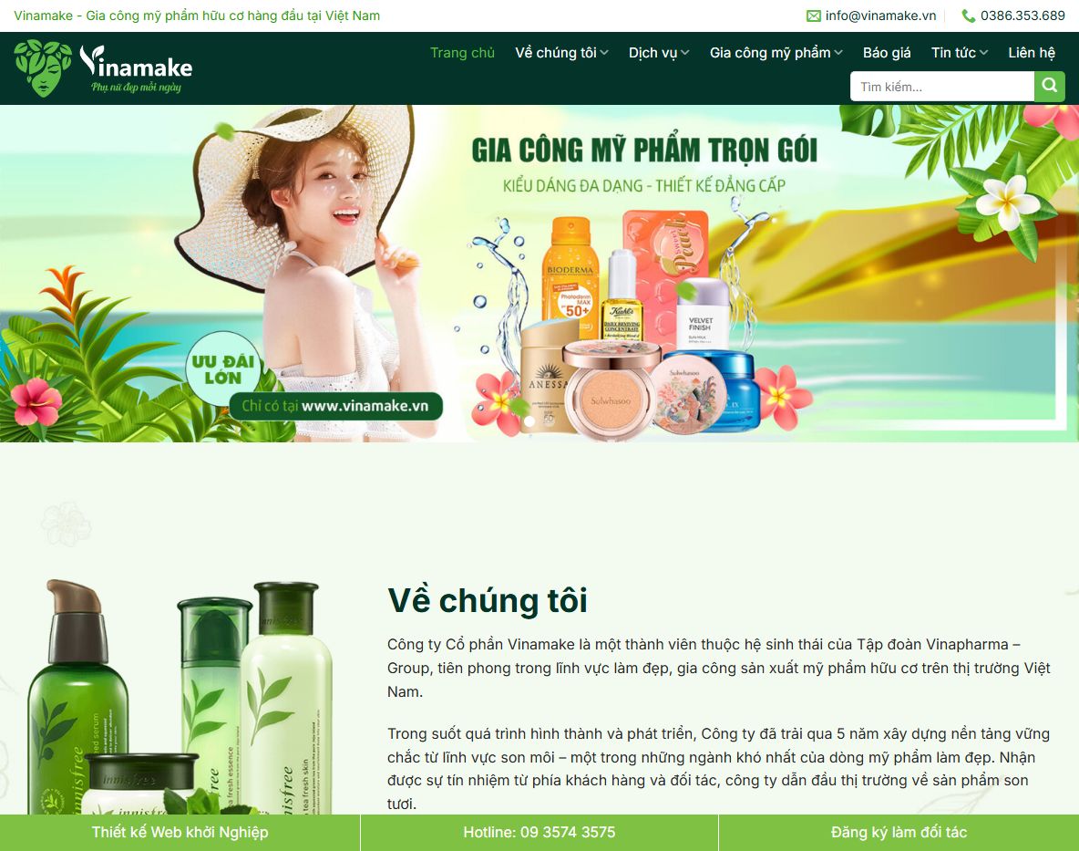 Giao diện theme wordpress bán bao bì