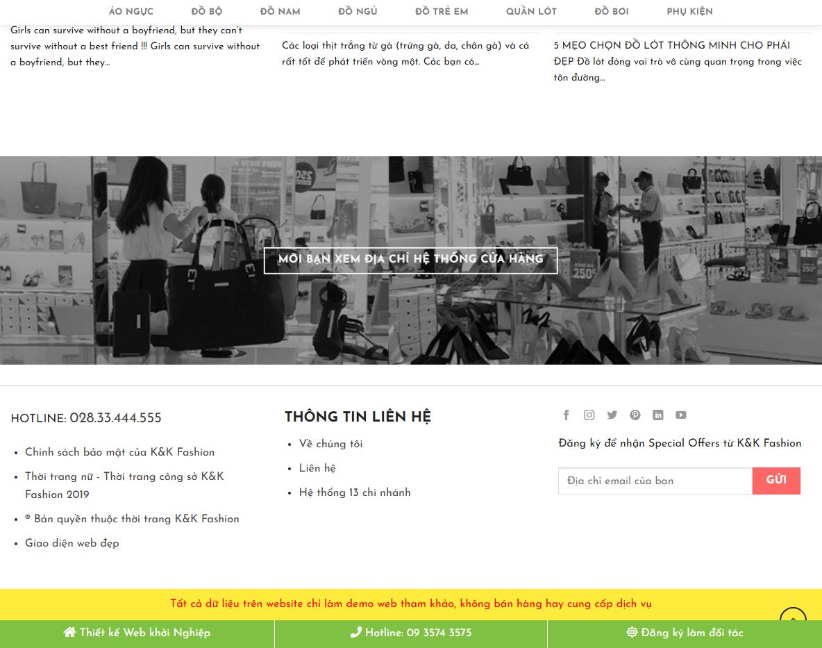 Tính năng Theme wordpress bán bikini 01