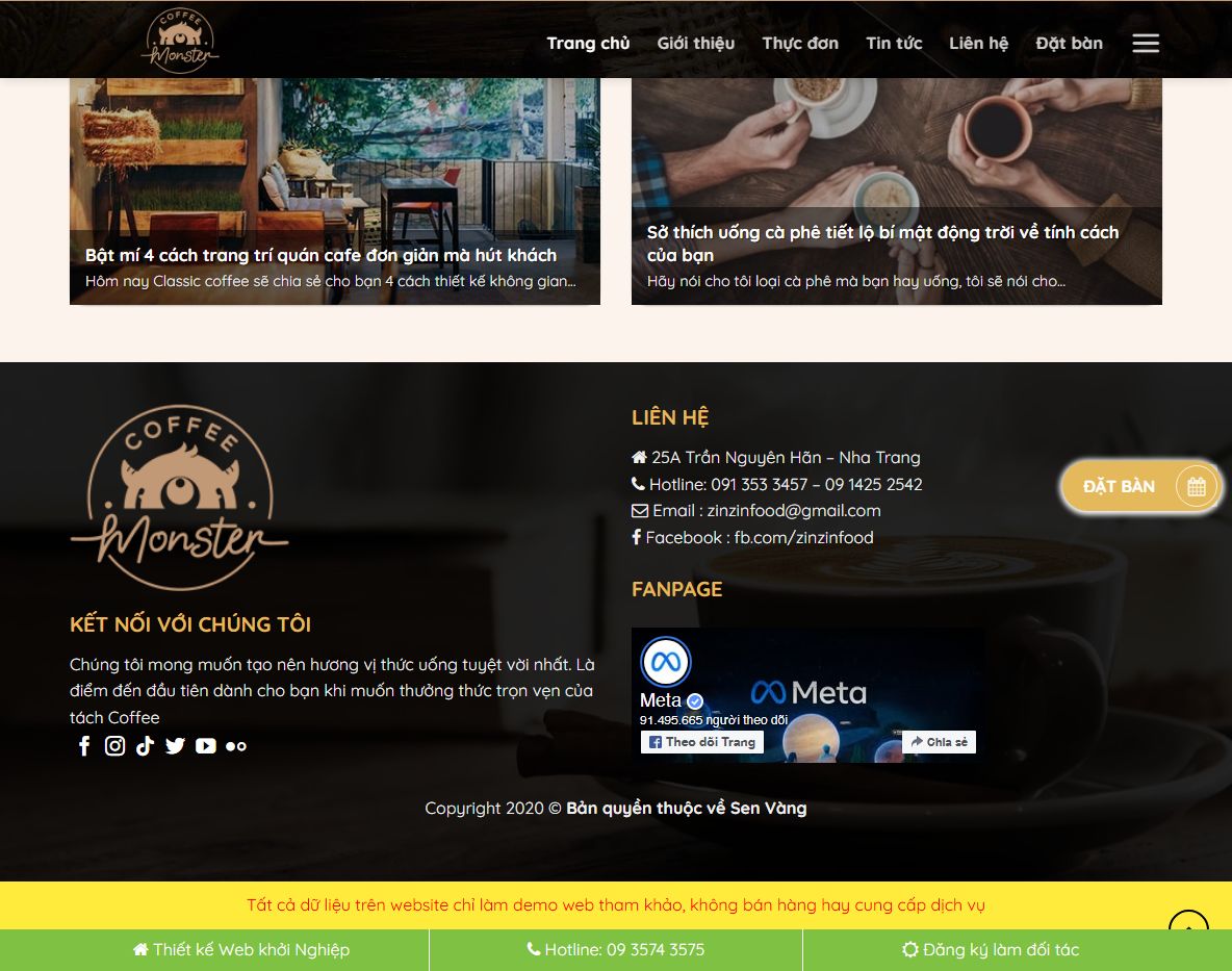 Tính năng marketing của Theme wordpress bán cà phê 03