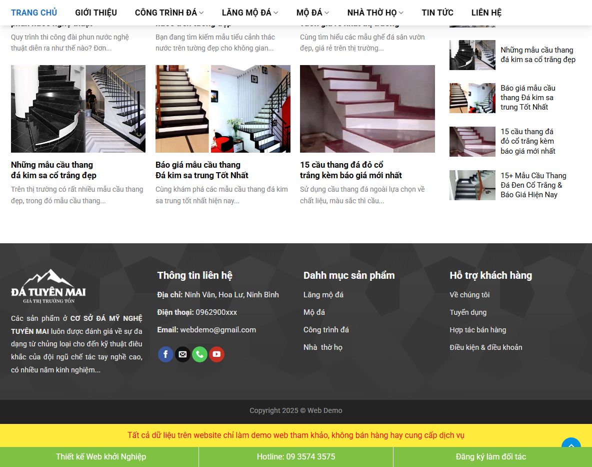 Tính năng quản lý theme wordpress đá mỹ nghệ