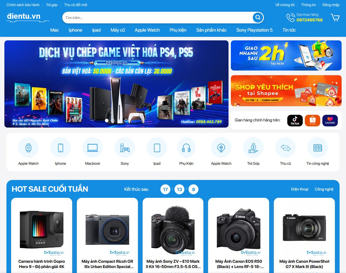 Giao diện Theme wordpress bán đồ công nghệ 04