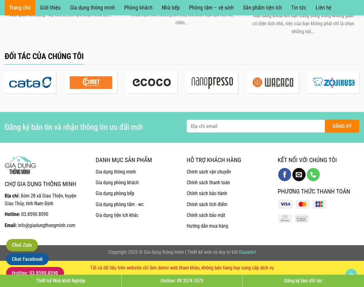 Tính năng theme wordpress bán đồ gia dụng