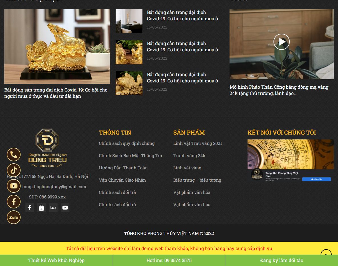 Tính năng nổi bật của Theme wordpress bán đồ phong thủy 02