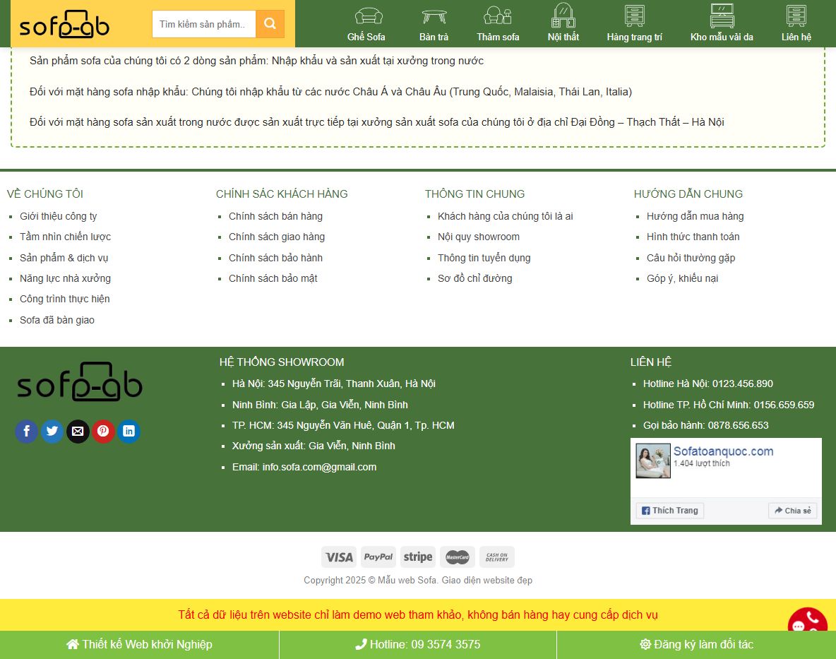 Tính năng marketing của theme sofa