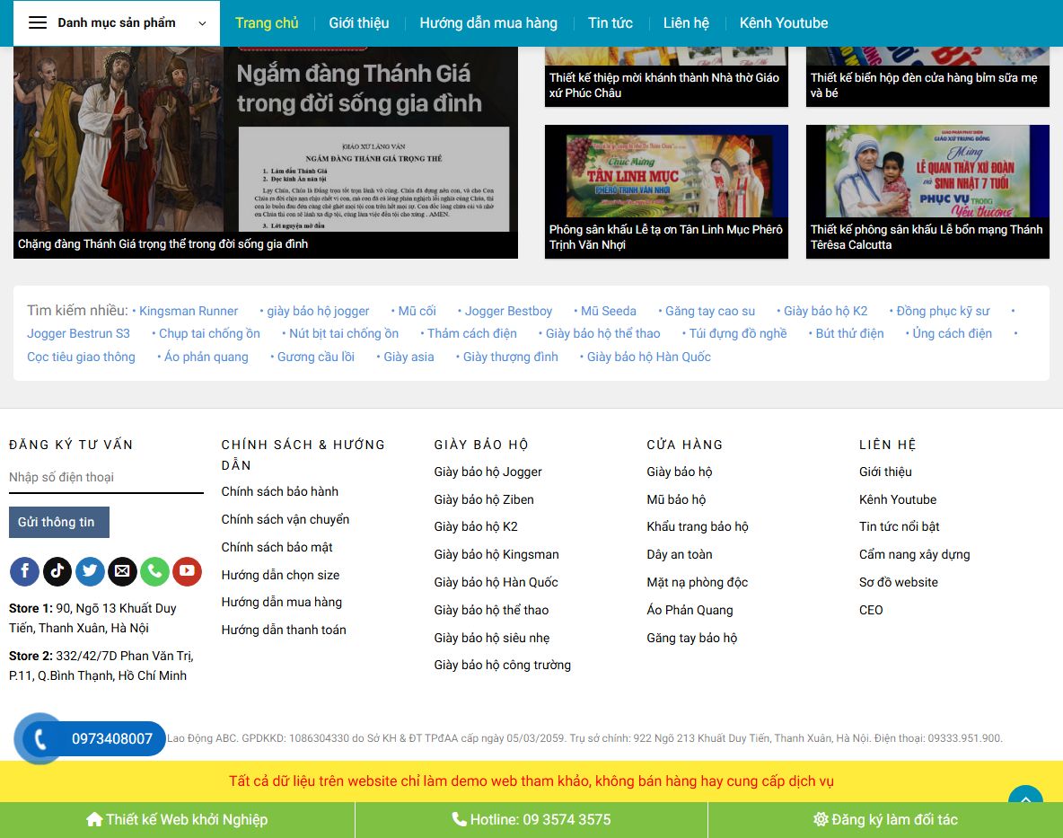 Tính năng theme wordpress bán giày