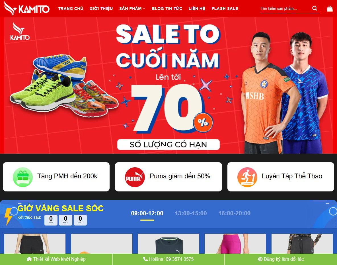 Theme WordPress bán giày dép chuyên nghiệp