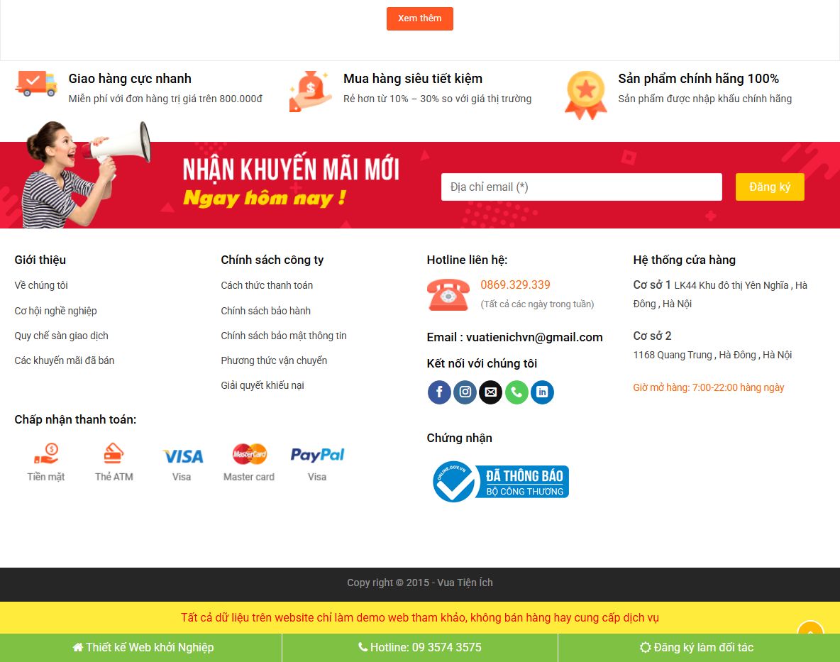 Theme WordPress bán hàng đẹp mẫu 2