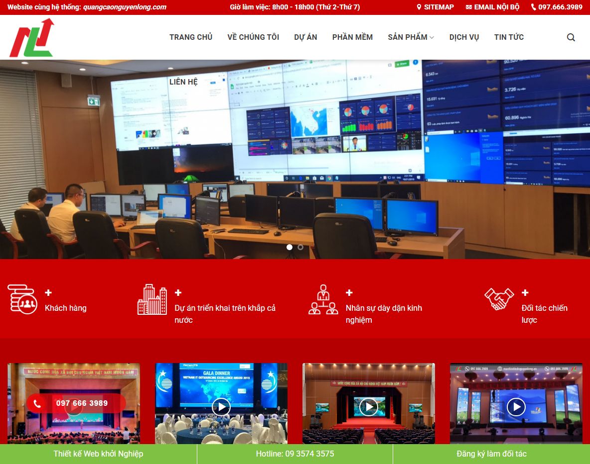 Theme WordPress bán màn hình LED chuyên nghiệp