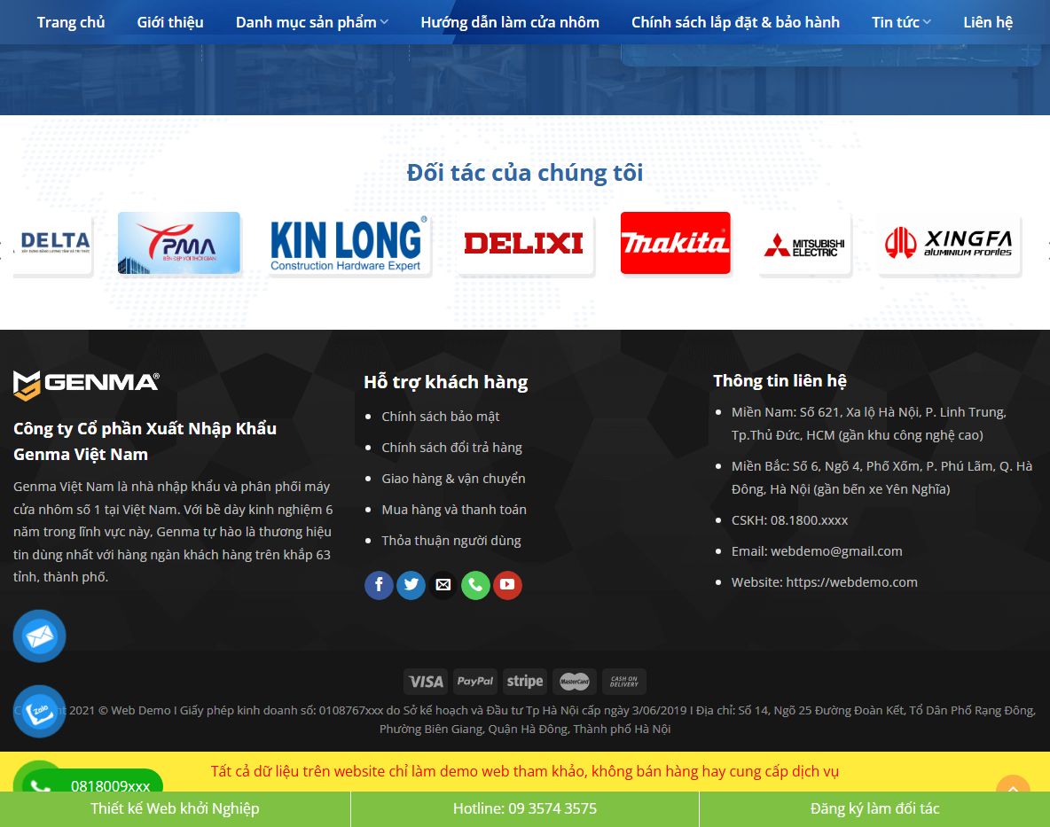 Tối ưu website bán máy cắt