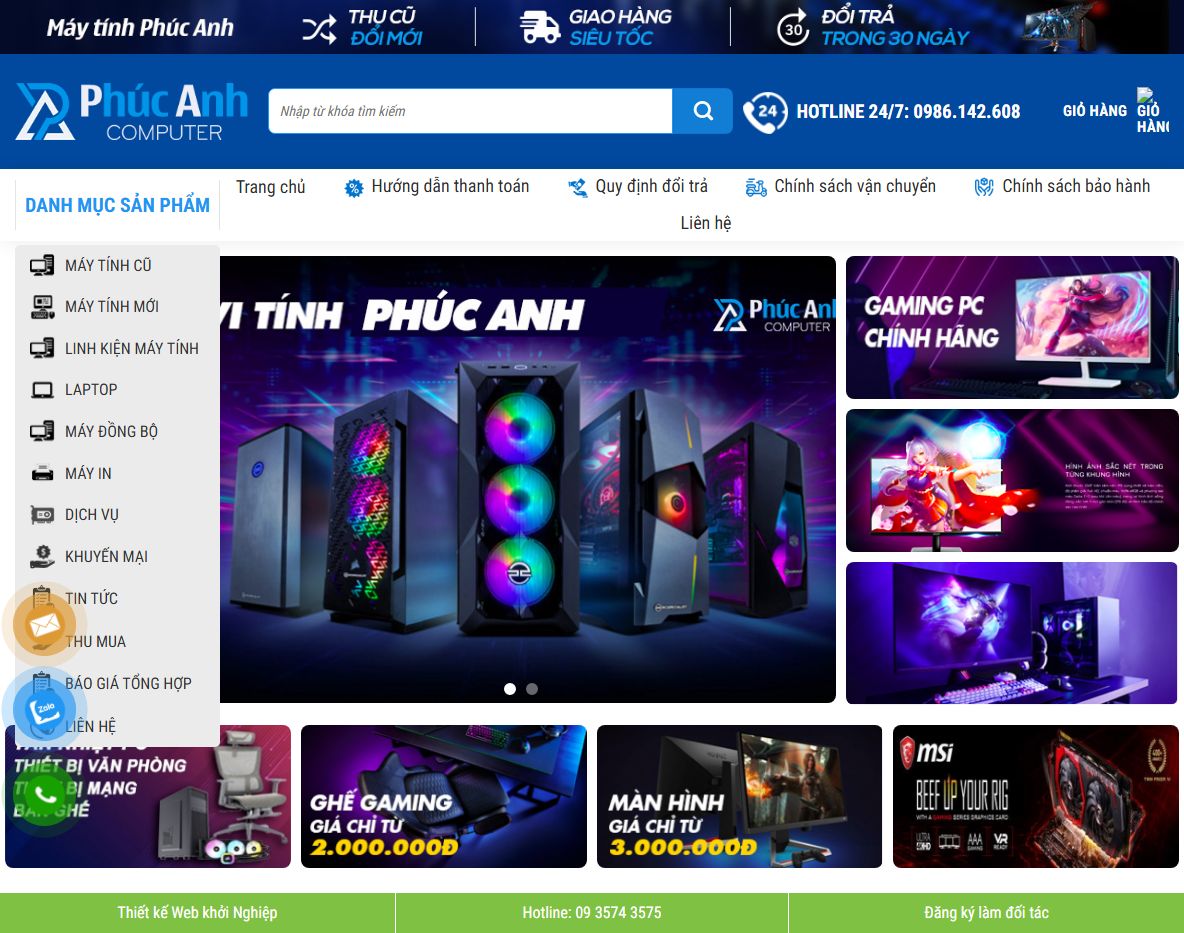 Giao diện Theme wordpress bán máy tính 06