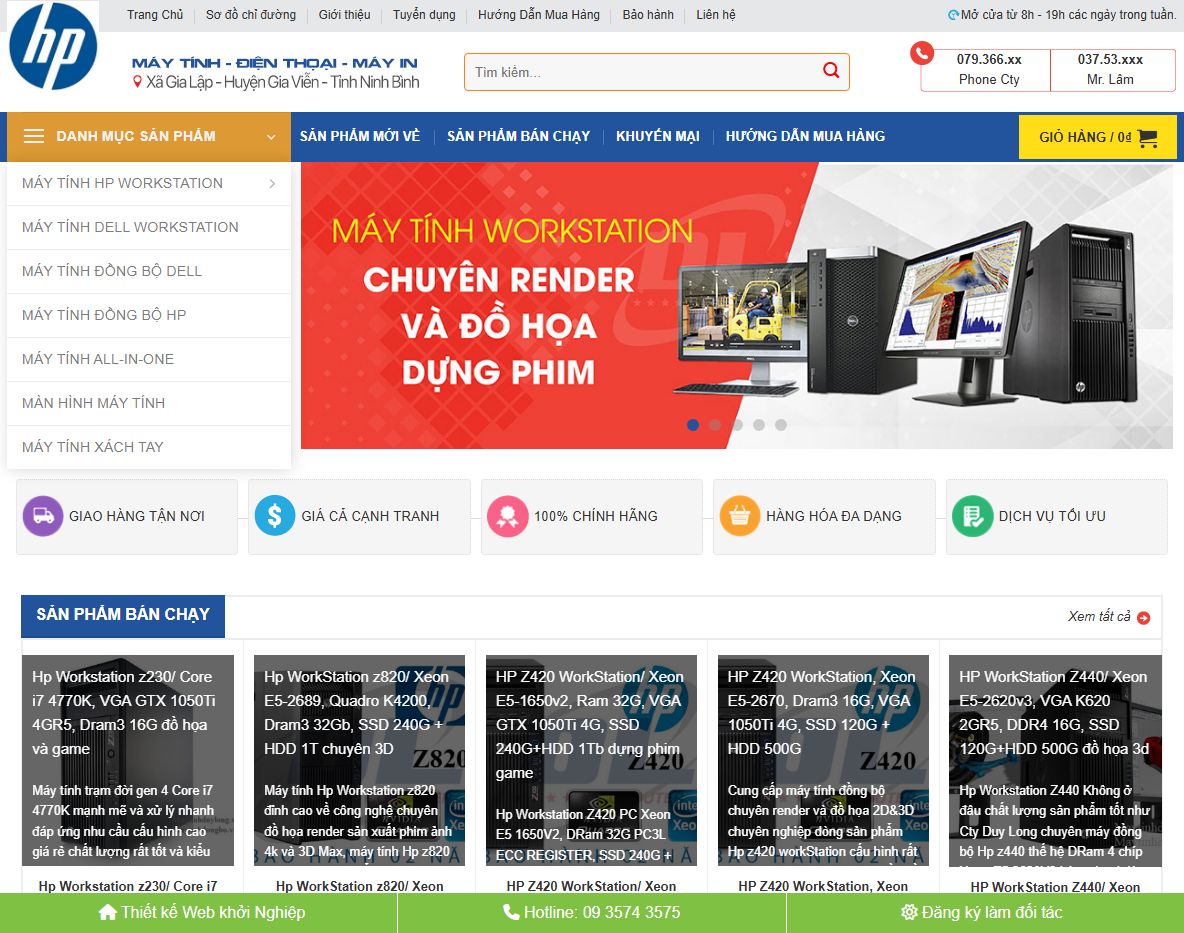 Giao diện Theme wordpress bán máy tính 08