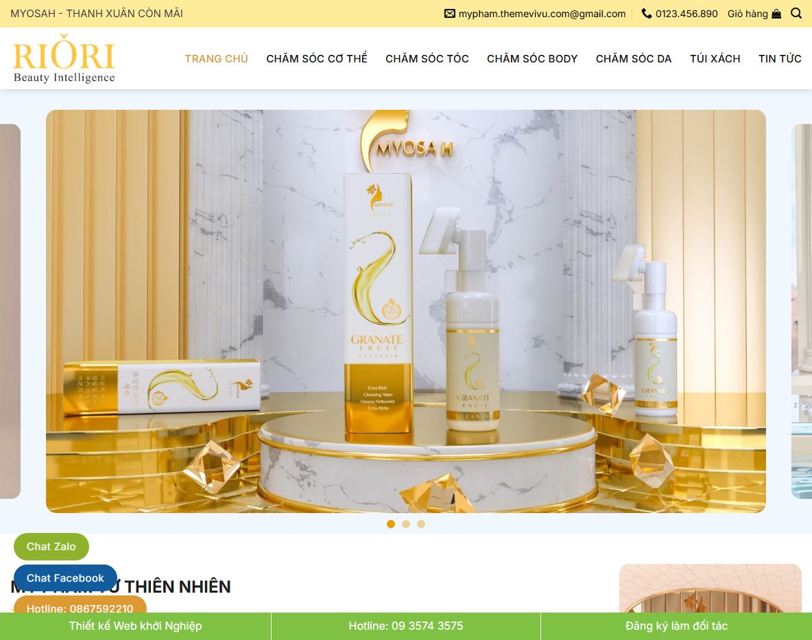 Giao diện Theme wordpress bán mỹ phẩm 16