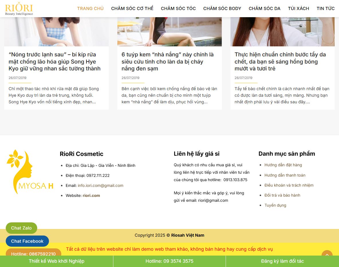 Tính năng Theme wordpress bán mỹ phẩm 16