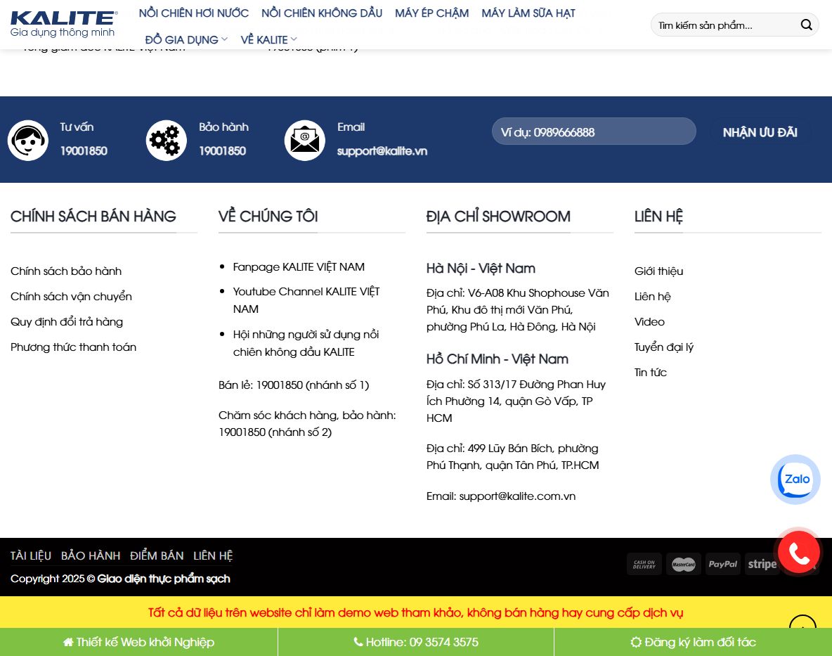 Tính năng theme wordpress bán nồi chiên không dầu