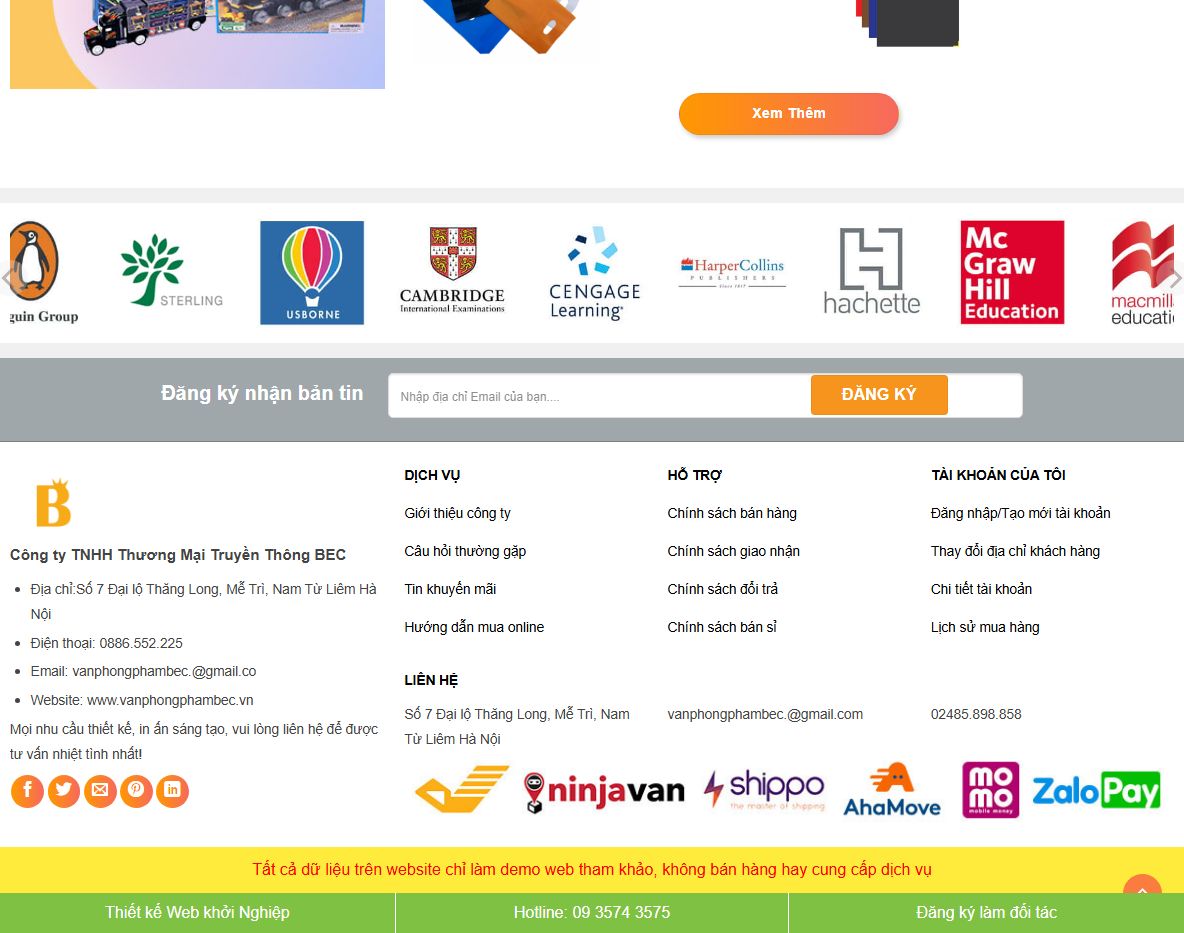 Tính năng quản lý Theme WordPress bán sách 01