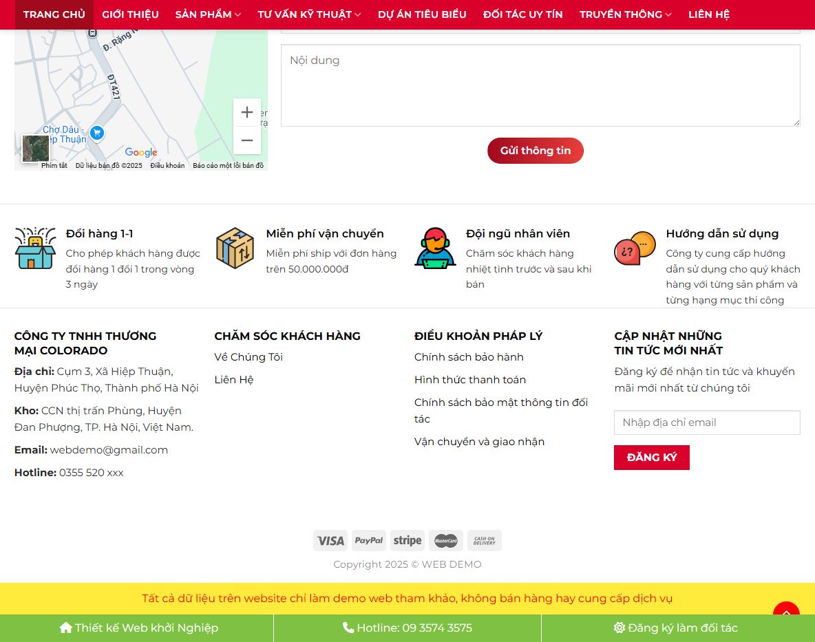 Tính năng theme wordpress bán sơn chống thấm