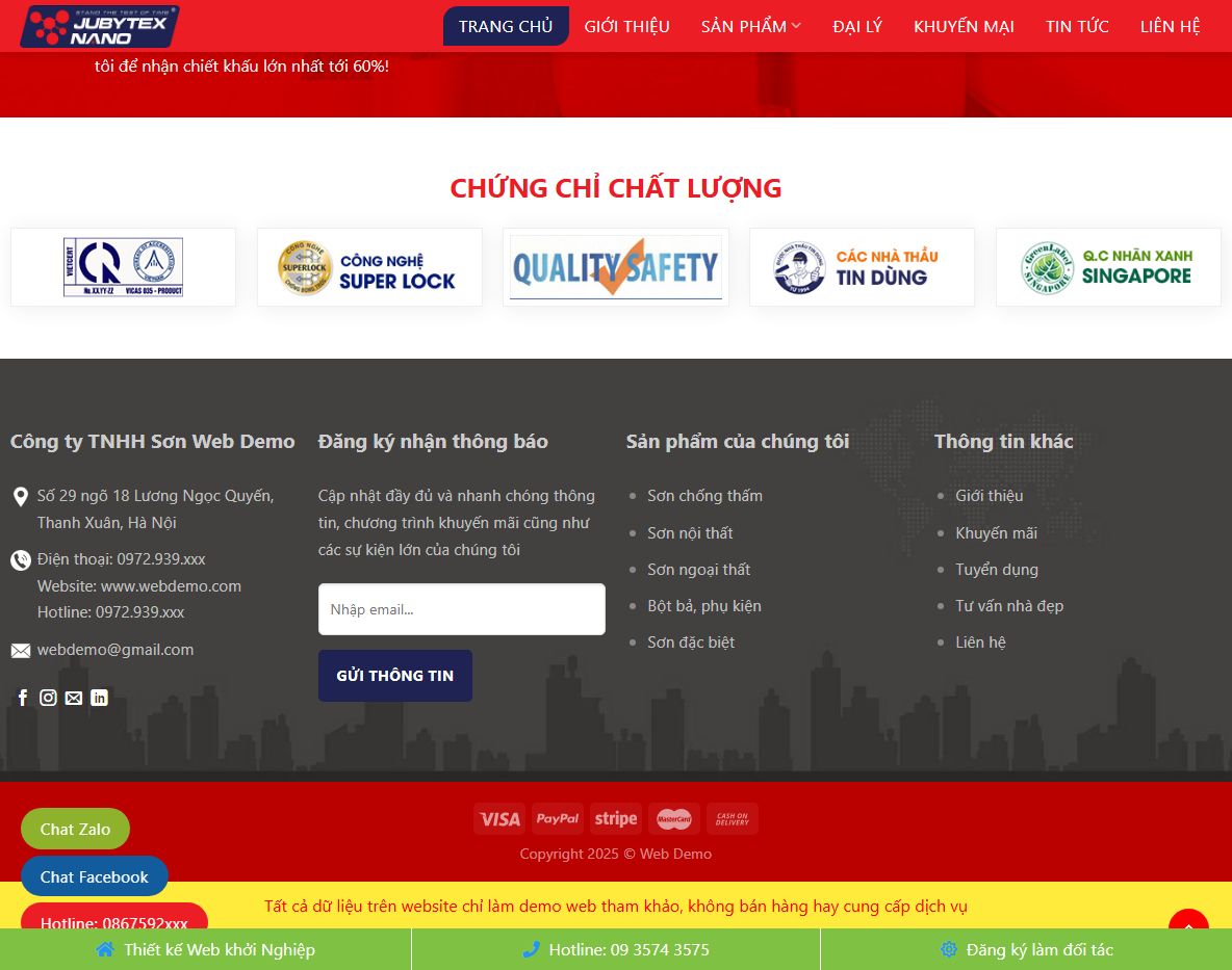 Tính năng quản lý đơn hàng trên theme wordpress bán sơn