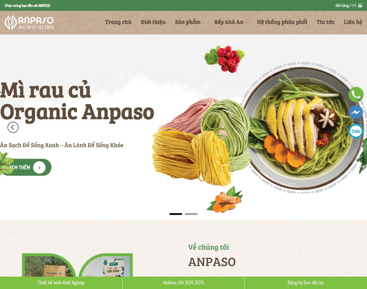 Giao diện Theme wordpress bán thực phẩm 07