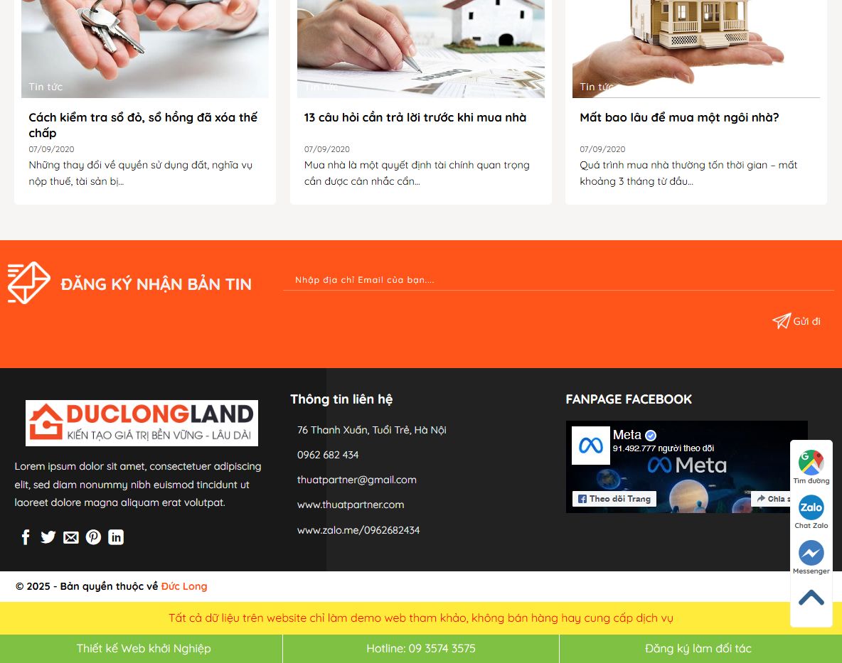 Giao diện quản trị Theme wordpress bất động sản 046