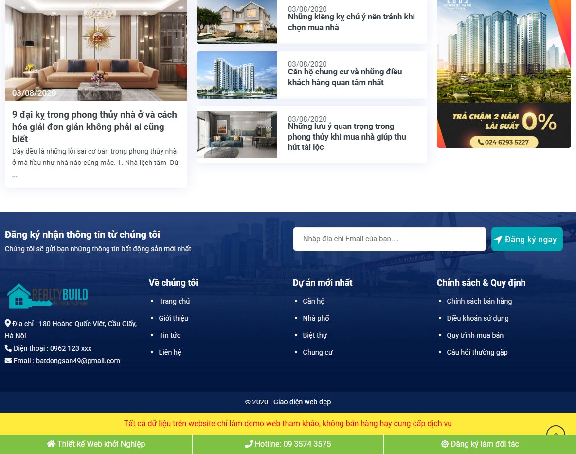 Tính năng Theme wordpress bất động sản 049