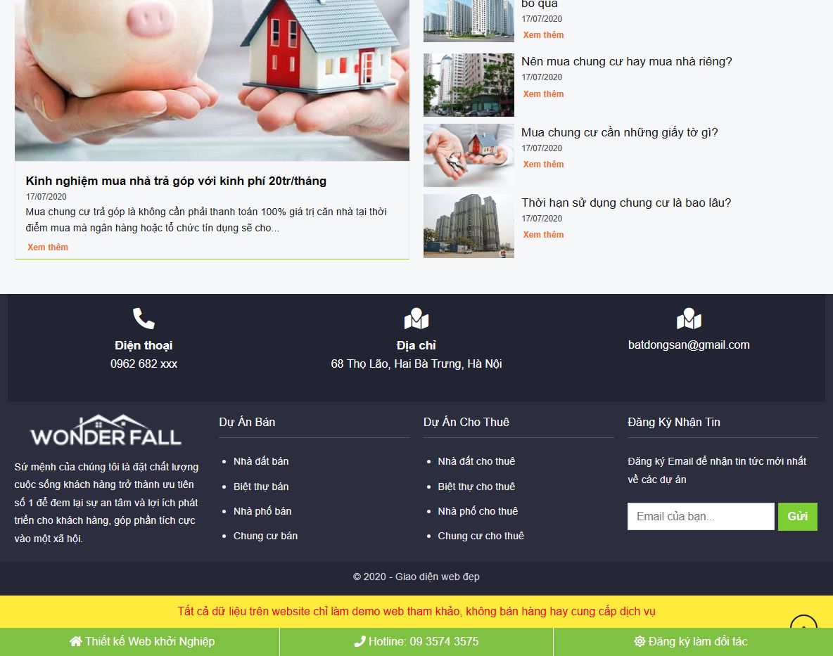 Tính năng quản lý Theme WordPress bất động sản 48