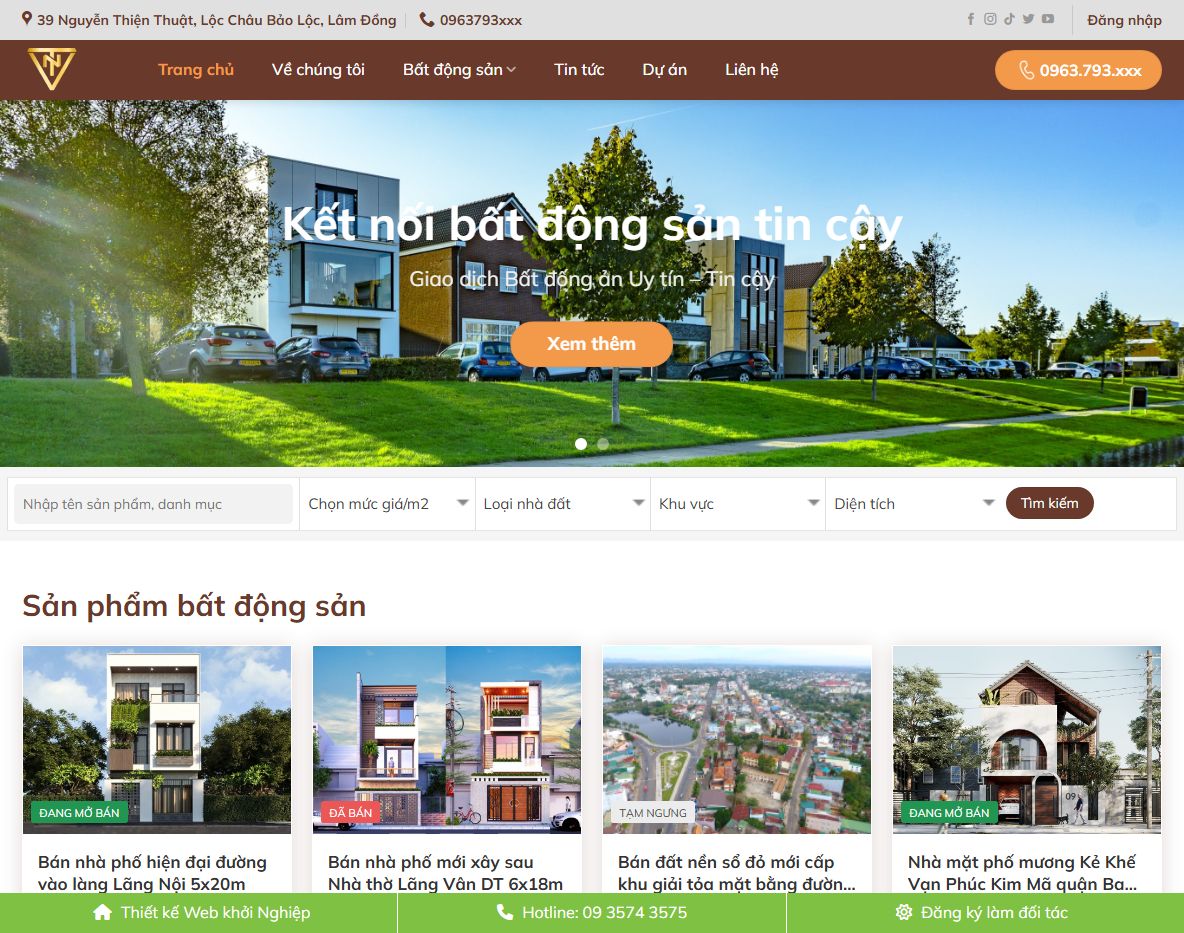 Giao diện Theme wordpress bất động sản 59