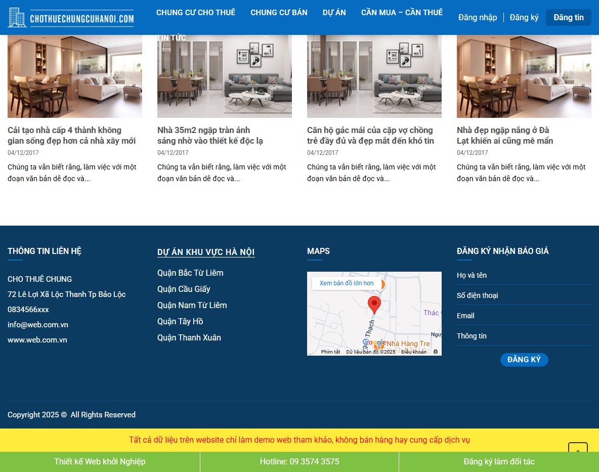 Giao diện quản trị Theme WordPress bất động sản 61
