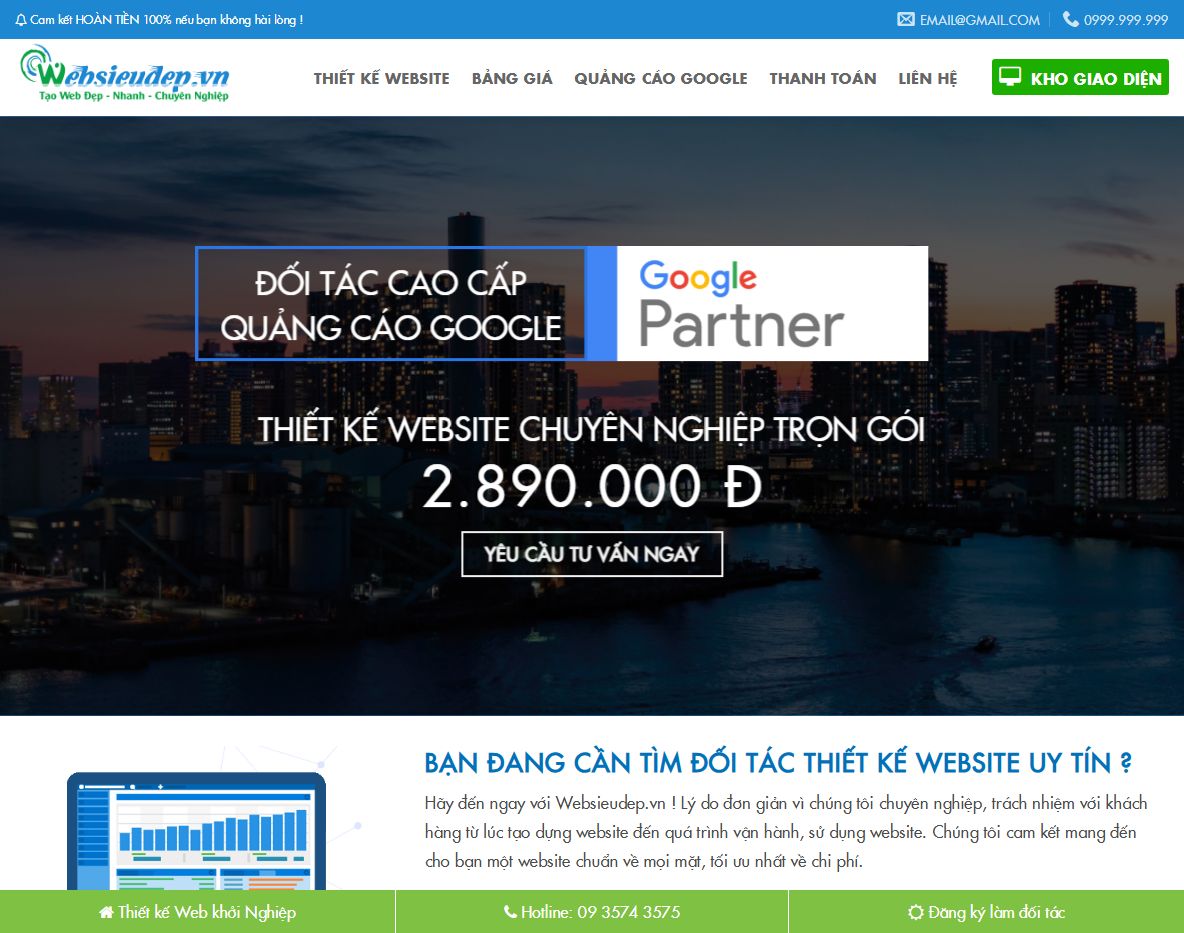 Giao diện Theme wordpress công ty thiết kế web 06
