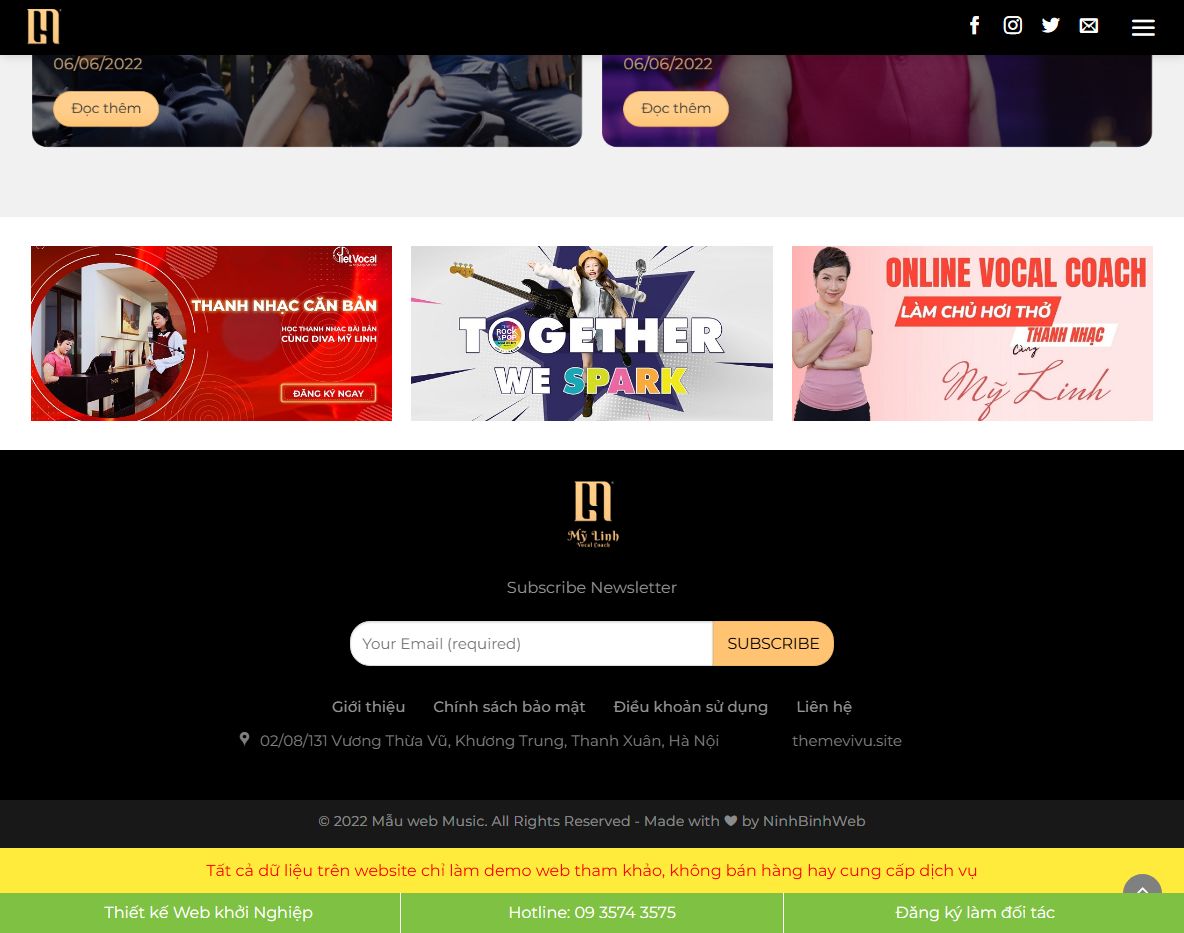 Tính năng theme wordpress âm nhạc
