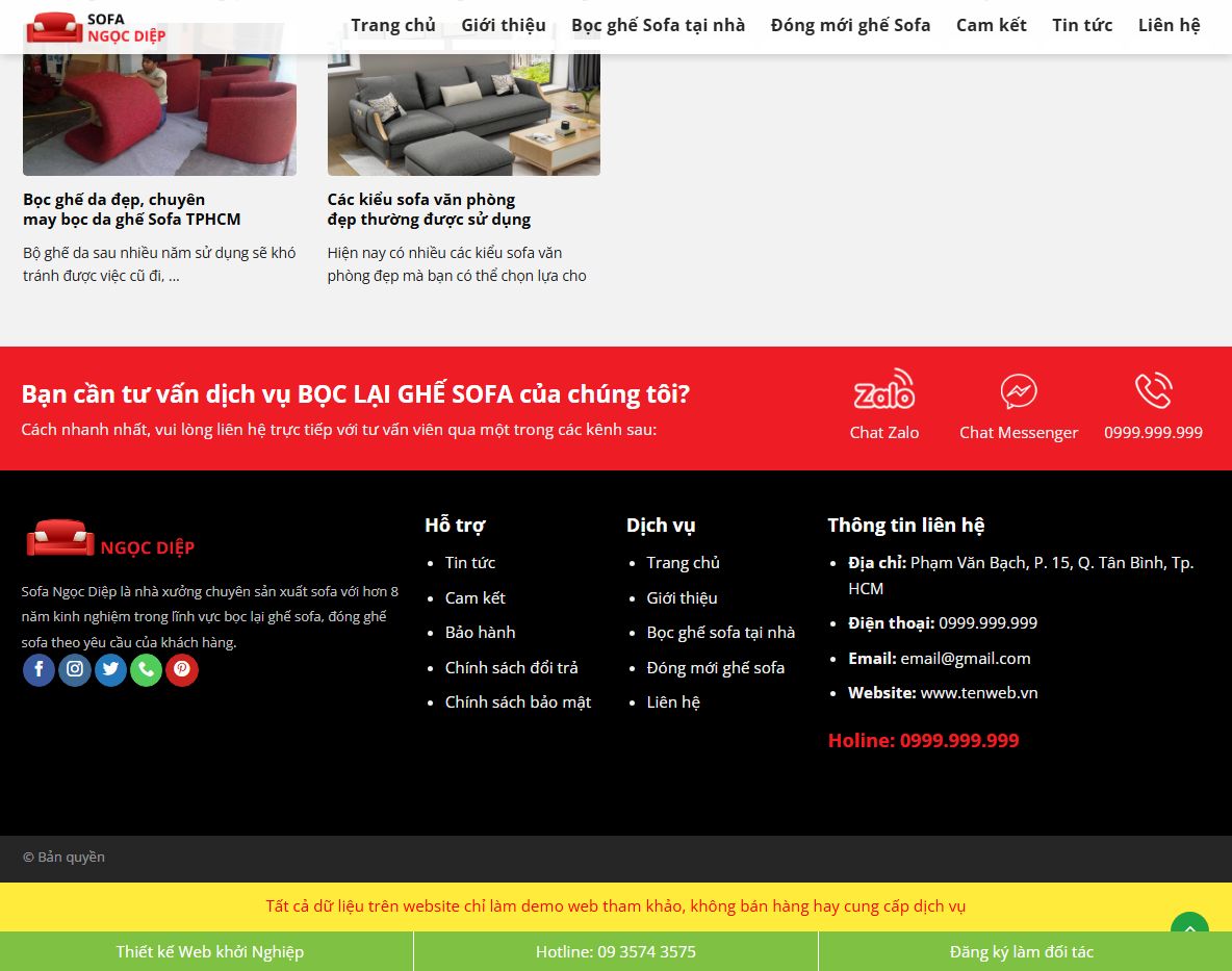 Tính năng theme wordpress bọc ghế nệm