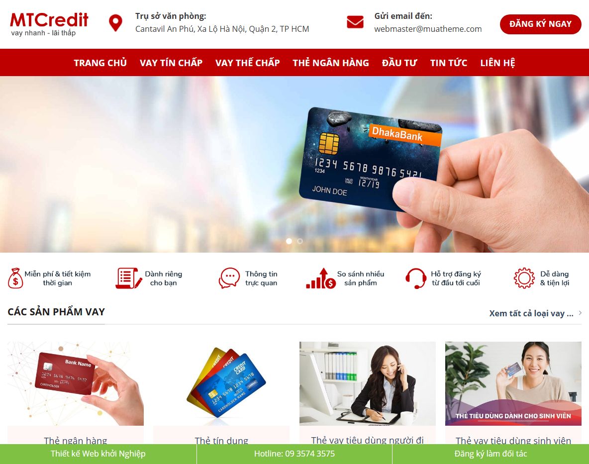 Theme WordPress cho vay tài chính chuyên nghiệp