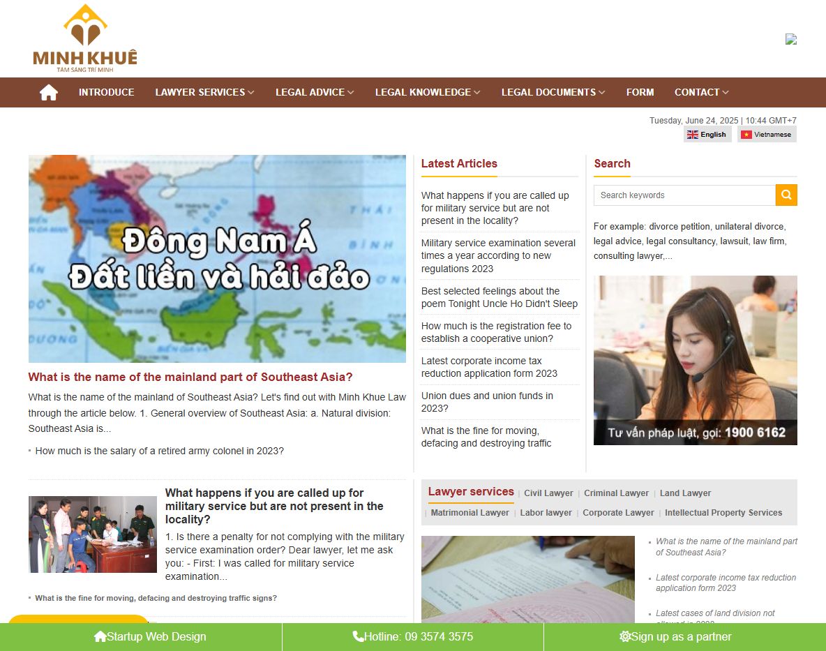 Giao diện Theme wordpress dịch vụ luật sư 01