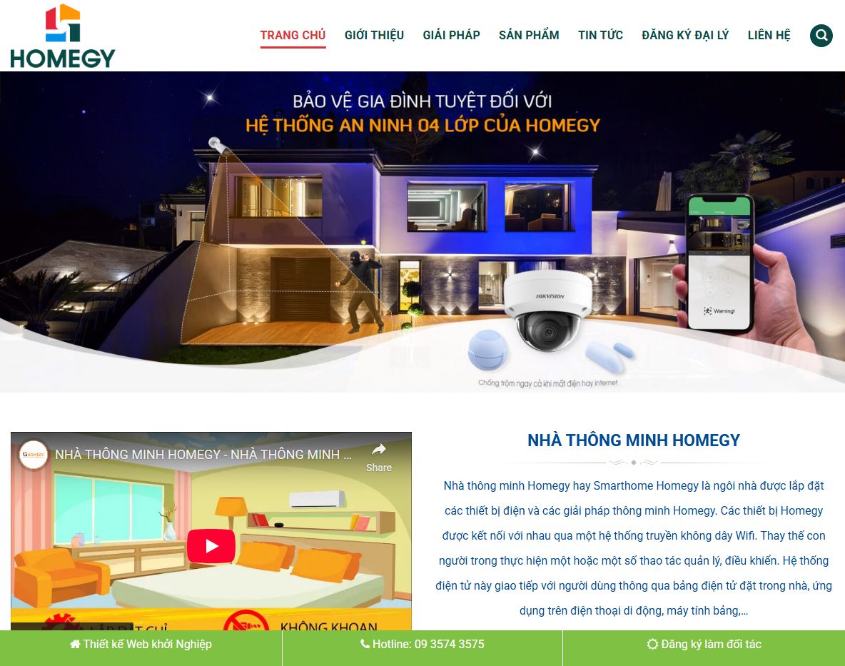 Giao diện theme wordpress nhà thông minh