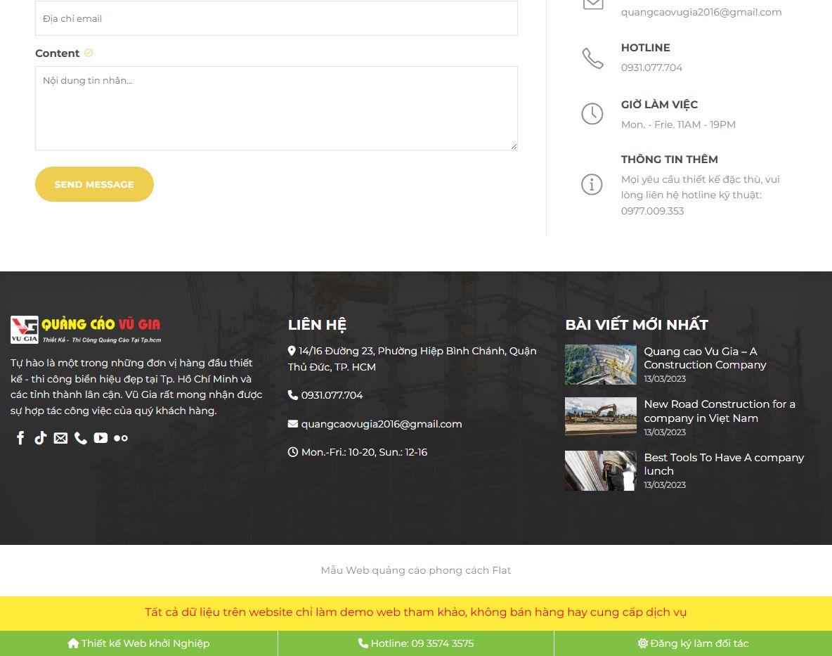 Tính năng Theme wordpress dịch vụ quảng cáo 02