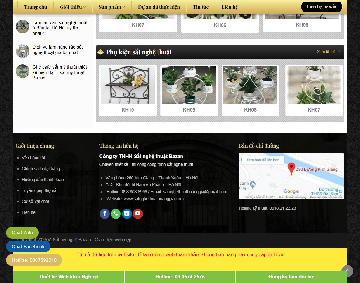Tính năng quản trị theme wordpress sắt mỹ nghệ