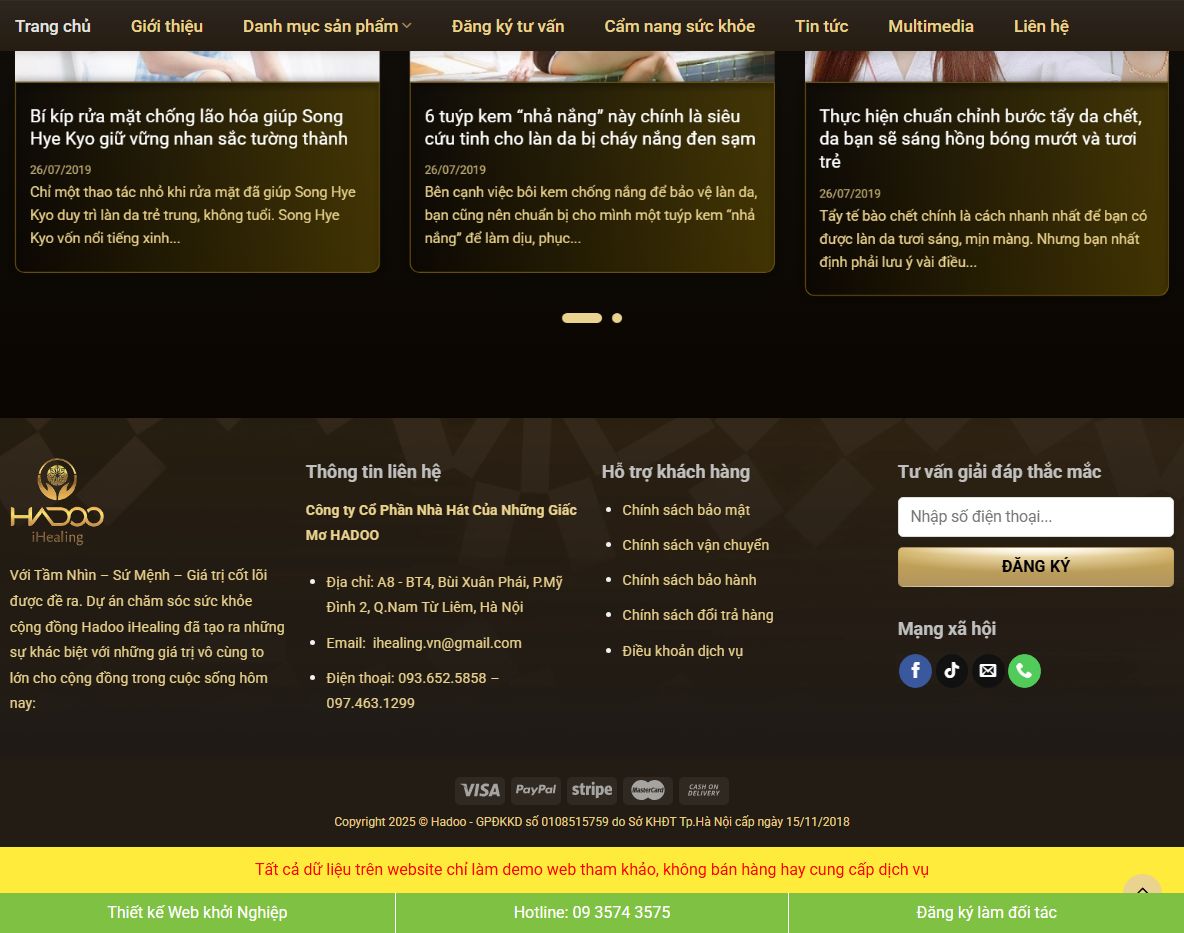 Tính năng của Theme wordpress dịch vụ spa 05
