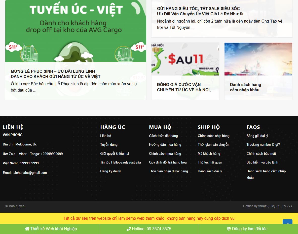 Tính năng theme wordpress vận chuyển