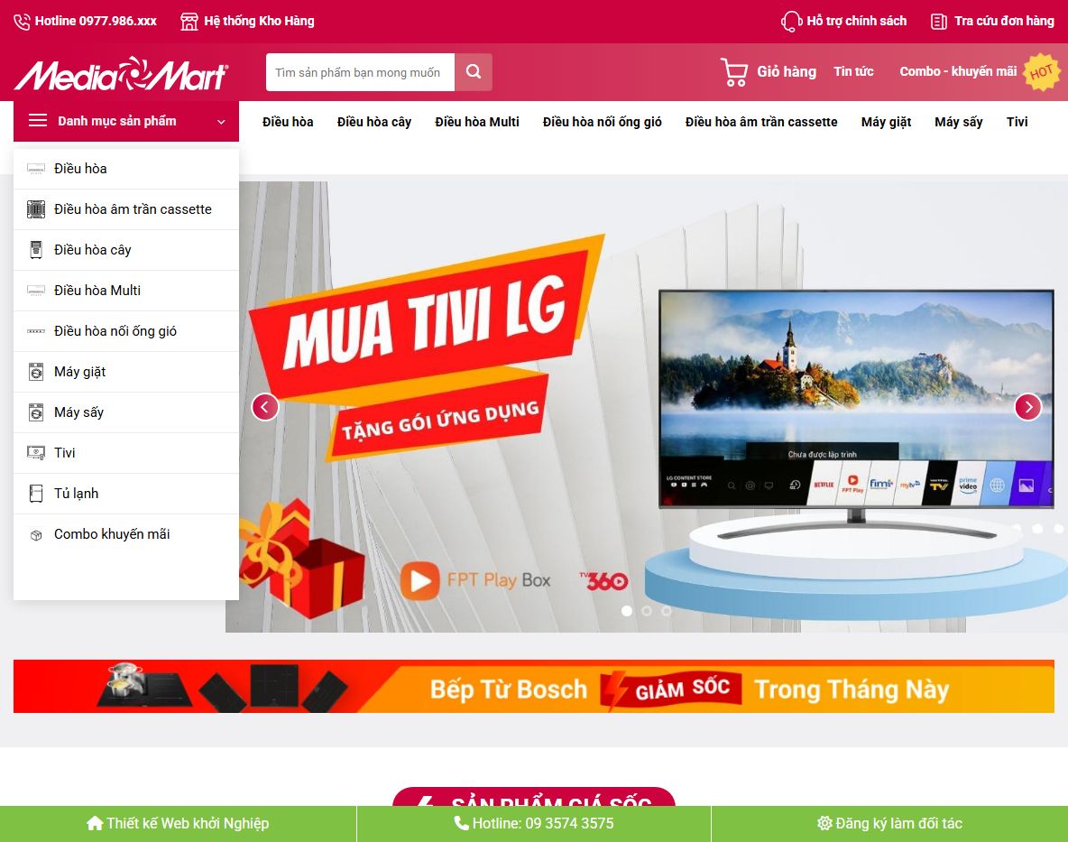 Giao diện Theme wordpress điện máy 02