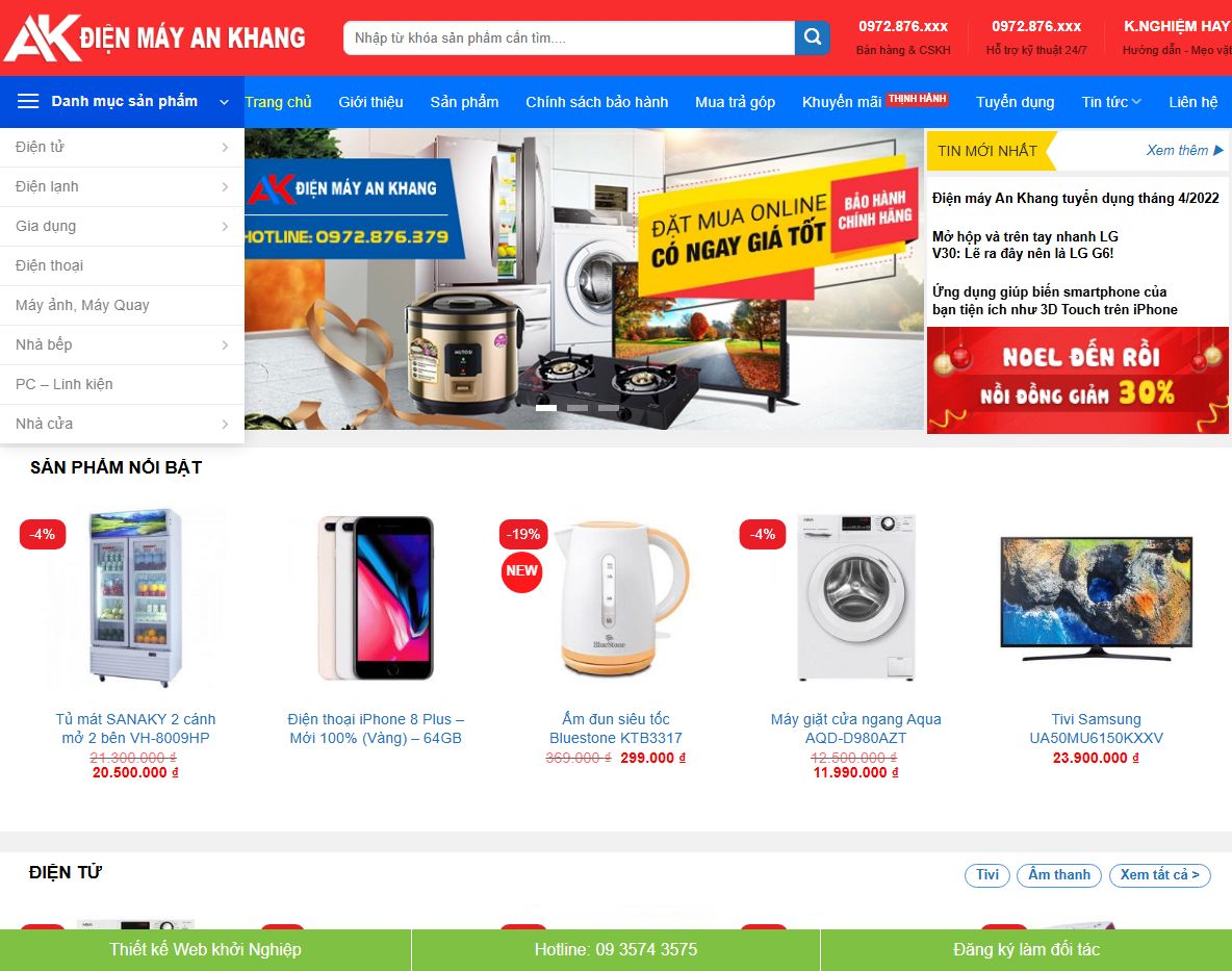 Giao diện Theme wordpress điện máy 06