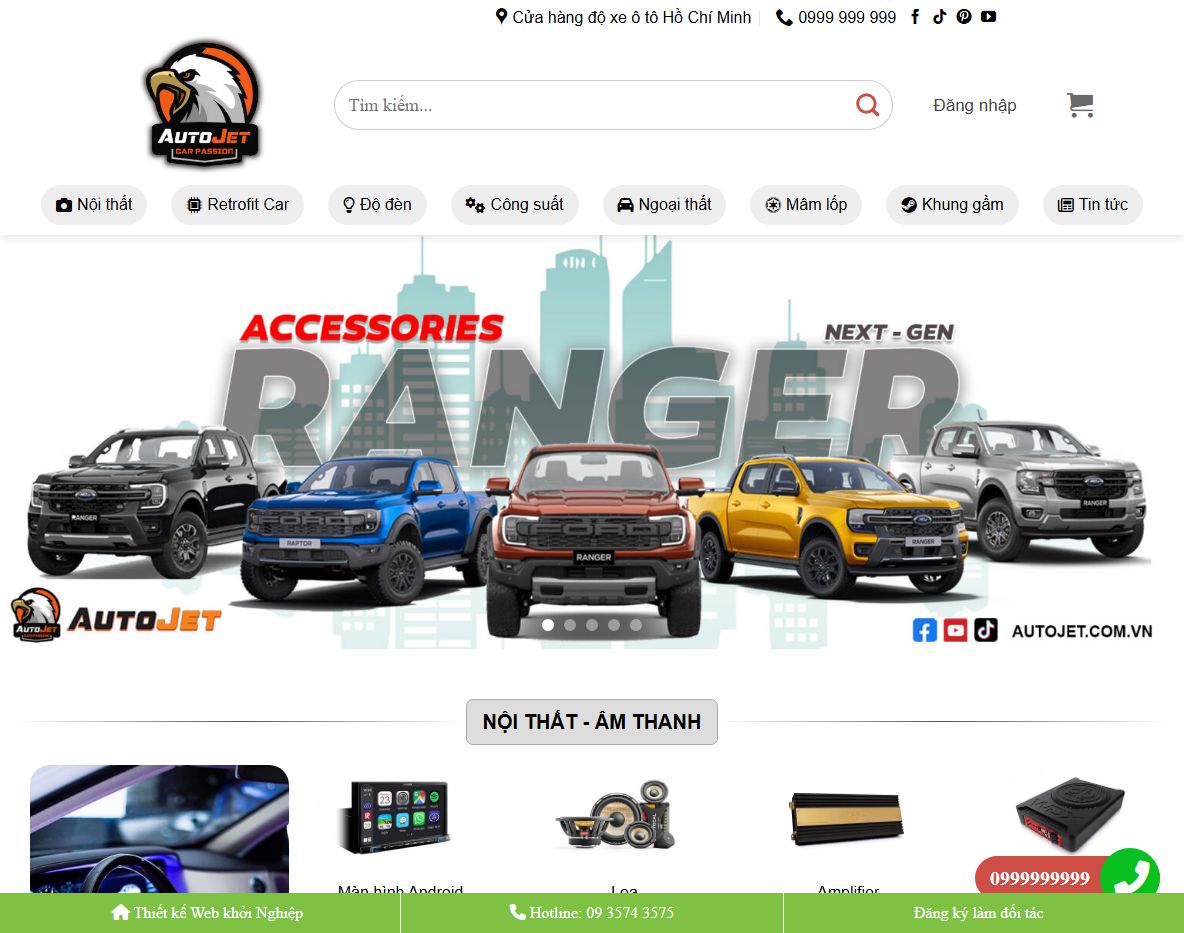 Giao diện Theme wordpress đồ chơi xe 03