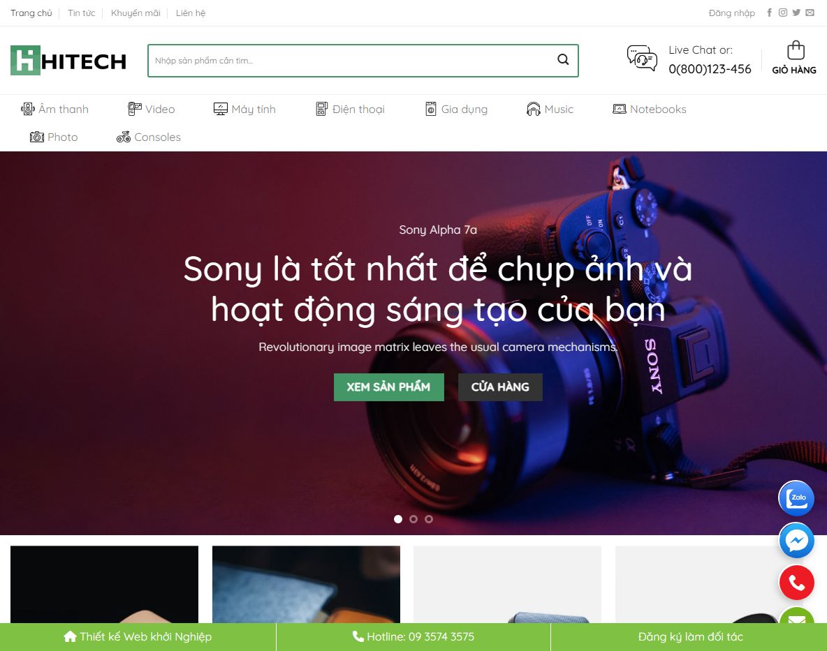 Giao diện Theme wordpress đồ công nghệ 02