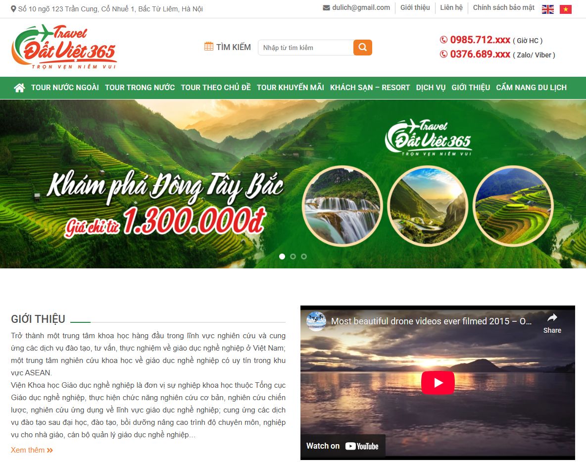 Giao diện Theme wordpress du lịch 21