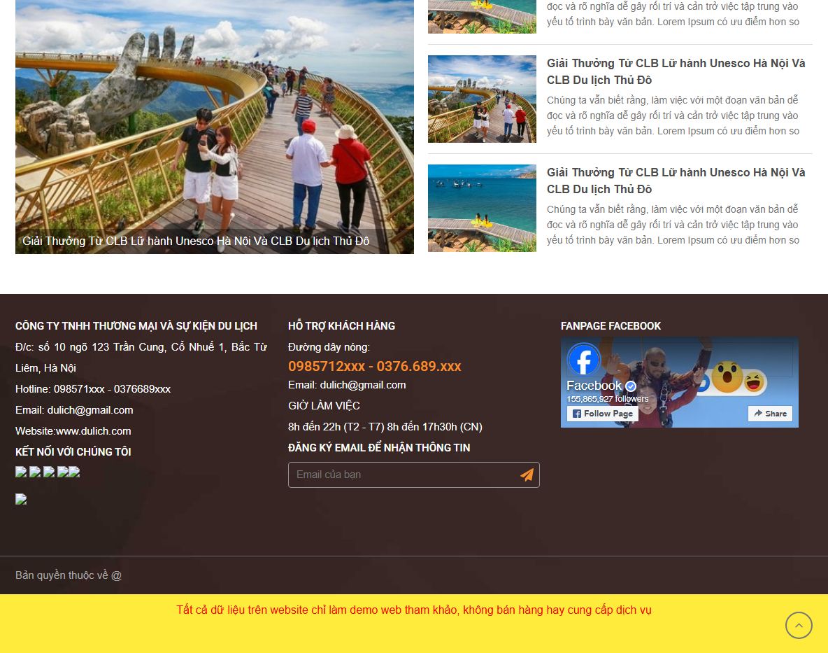 Tính năng Theme wordpress du lịch 21