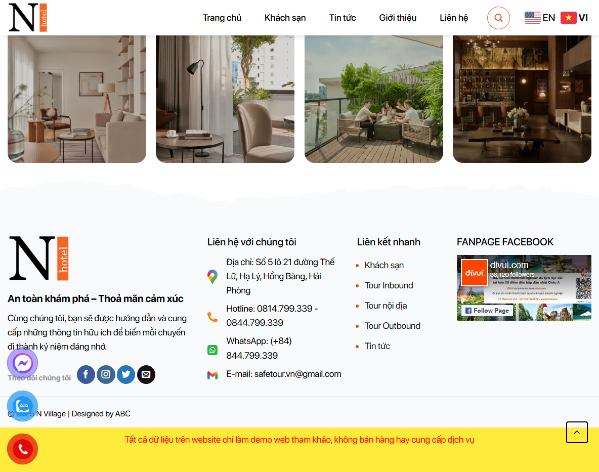 Tính năng đặt phòng Theme WordPress du lịch 28