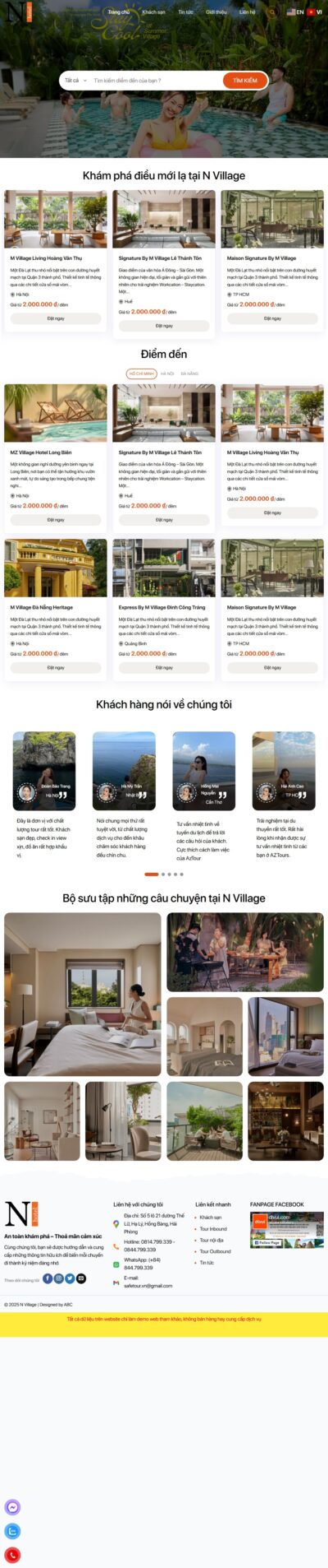Theme wordpress du lịch 28 - Đặt phòng khách sạn