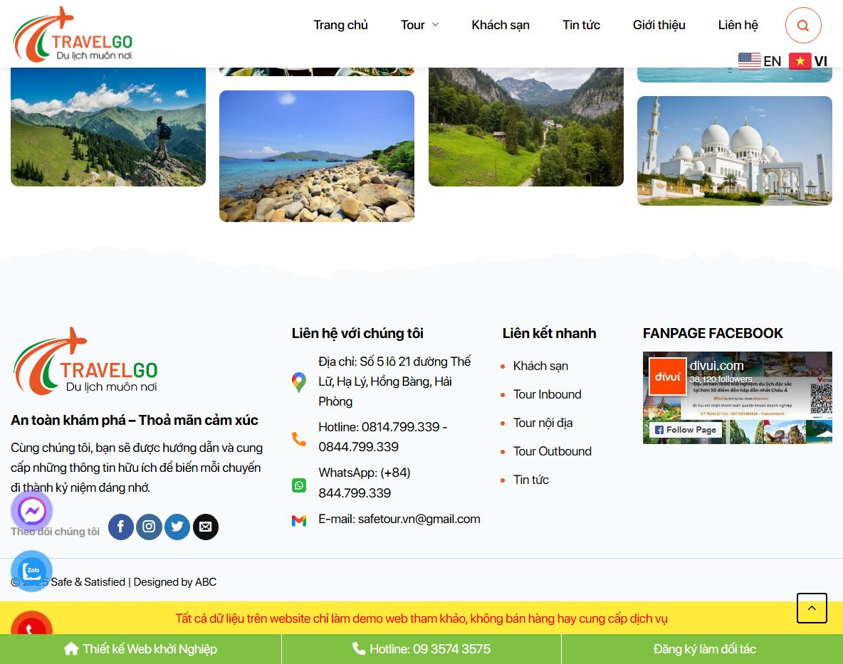 Theme WordPress du lịch cao cấp 27 - Trang tour